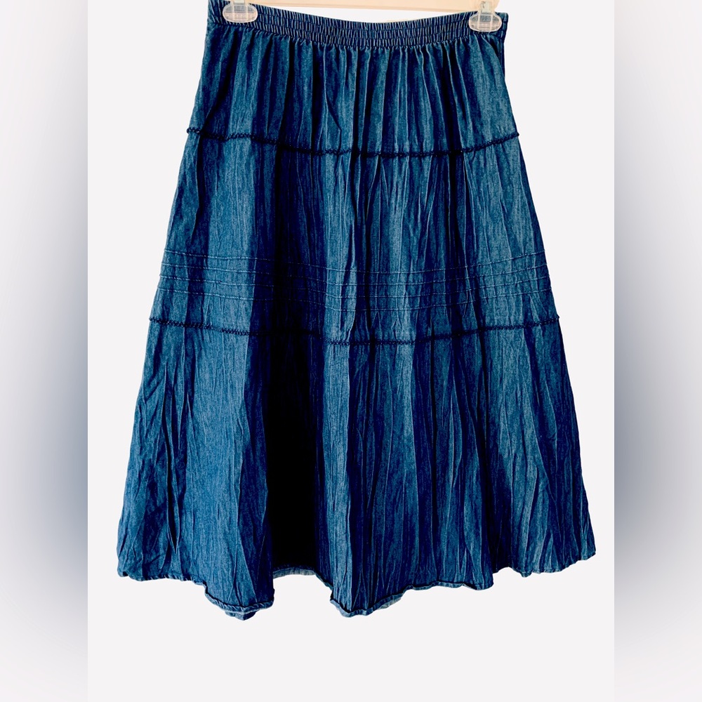 City Blues Tiered Jean Skirt Size 12P